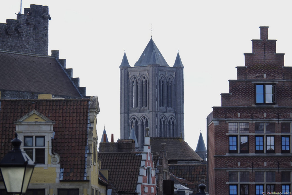 2208531, Gent / Sint-Niklaaskerk, 13. Jahrh. / Gravensteen, 870